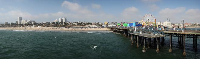 A picture of the Santa Monica Pier.